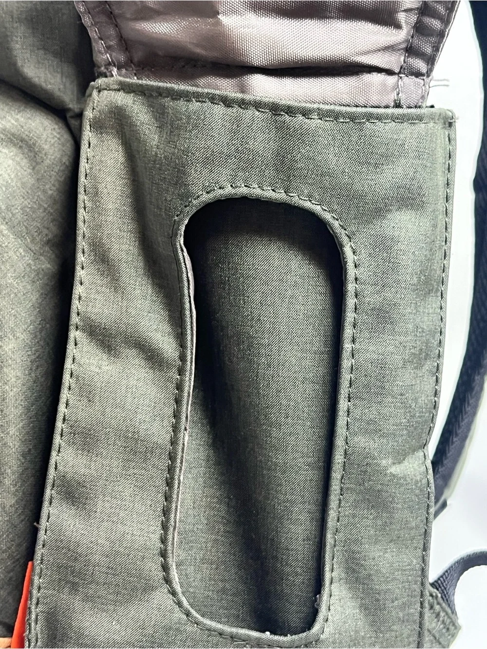 Fisher-Price Olive Green Baby Bag Backpack with Tan Trim